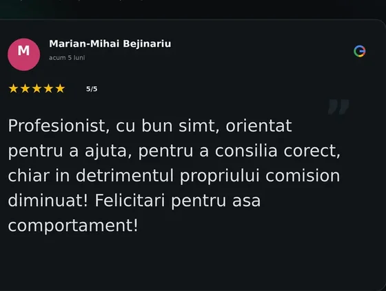 Recenzie Google de la Marian Mihai Bejinariu