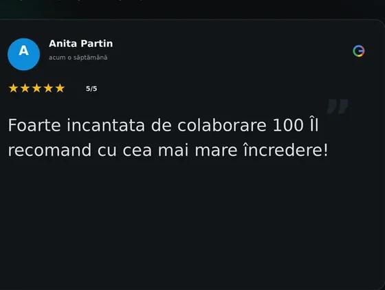 Recenzie Google de la Anita Partin